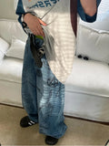 Itooh  Hip Hop Baggy Jeans Men Oversize Denim Pants Blue Jeans Printed Wide Leg Trousers Male Jeans Hippie Streetwear Casual