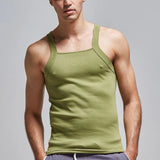 Itooh Men's Fashion Vest Bottoming Shirt Bodice Casual Men Cotton Tank Top Solid Tank Tee LGBT Clothing Sexy Top Sleeveless Garment