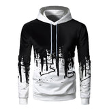 ITOOH Men's Sweater New Outdoor Sports Digital 3D Printed Hooded Sweater Couple Baseball Suit Loose Male Clothing Fashion Casual Top