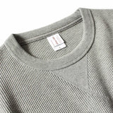 Itooh  315g Heavy Jumper American Retro Khaki Waffle Knit Jersey Cotton Neckline Long-sleeved Sweatshirt Cotton Men Slim Fit Sweater