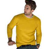 Itooh  Slim Fit Sale Casual Fashion New Men Long Sleeve O Neck Solid Color Jumper Autumn Winter warm Knitted Sweater Pullover Plus