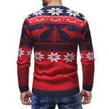 Itooh  Cross Border Supply from Europe and America, Men's Thick Knitted Sweater, Oversized Pullover, Warm Autumn and Winter Christmas D