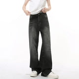 ITOOH Wide Leg Loose Washed Jeans