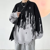 Itooh Hip Hop Ripped Punk Knitted Sweaters Men Oversized Harajuku Streetwear Sweaters Winter Couples Fashion Knit Pullovers Tops