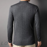 Itooh  New Men's Business Fashion Wool Blends Knitted Pullover | Lapel Polo Shirt | Classic Solid Color Pullover | Knitted Golf Sweater