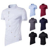 Itooh New men's famous brand clothes Short sleeved shirt Retro Korean street fashion top Designer button Christmas evening dress