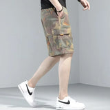 Itooh Camouflage Casual Men's Summer Fashion Cargo Straight Loose Trend All-match Thin Handsome Sports Style Korean Version Shorts