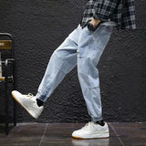 Itooh New Men Streetwear Hip Hop Cargo Pants Mens Jeans Elastic Harem Joggers Pants Autumn Spring Trousers Men Clothing S-4XL