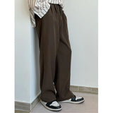 Itooh Brown Suit Pants Men Fashion Social Mens Dress Pants Korean Loose Casual Straight Trousers Mens Office Formal Pants M-3XL