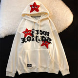 Itooh  Y2k Hooded Sweatshirt Hip Hop Five Pointed Star Oversized Hoodie Men Women 2024 New Fashion Casual Punk Loose Jacket Streetwear