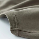 Itooh  T-shirt Basic Solid Color Opaque Thick T-shirt Round Neck Bottoming Shirt Men Women Ami Khaki Short Sleeves Tops