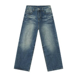 ITOOH Wide Leg Loose Washed Jeans