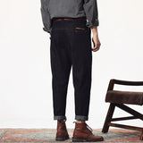 Itooh Japanese Men's Micro-harem Pants New Spring Striped Casual Trousers Vintage Straight Amekaji Informal Suit Pants High-quality