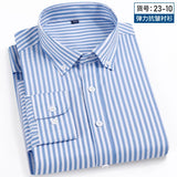 ITOOH Men's Business Casual Long Sleeve shirt Classic striped social dress shirt Wear free, wrinkle-resistant and easy to care for