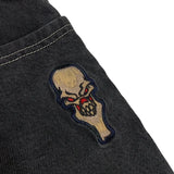 Itooh  Jeans Streetwear Hip Hop Retro Skull Graphic Embroidery Baggy Jeans Black Pants Men Women New Harajuku Gothic Wide Trousers