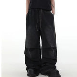 ITOOH Y2K Stripe Wave Baggy Jeans