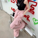 ITOOH Y2k Neon Pulse Parachute Sweatpants