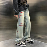 ITOOH Y2k Baggy Straight Jeans