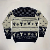 Itooh  Cross-border Supply of Pullover Knitwear Round Neck Jacquard Vintage Car Men's Christmas Sweater in Stock