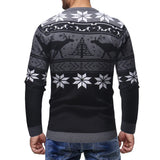 Itooh  Cross Border Supply from Europe and America, Men's Thick Knitted Sweater, Oversized Pullover, Warm Autumn and Winter Christmas D