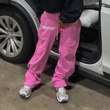 ITOOH Streetwear Baggy Straight Trousers Men Women Y2K Harajuku Striped Pants Oversized Casual Pants Hip Hop Joggers Low Rise Trousers