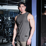 Itooh New Gym Sleeveless Shirt Workout Tank Top Men Bodybuilding Tight Clothing Fitness Mens Sports Vests Muscle Man Tank Tops