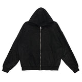 ITOOH Sequined Velvet Hooded Sweatshirt