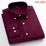 Itooh Spring and Autumn new style pure cotton oxford pocket long-sleeved men's shirt Japanese solid color fashion trend men's clothing