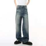 ITOOH Wide Leg Loose Washed Jeans