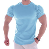 Itooh New Summer Sports t shirt Men Gyms Fitness Short sleeve T-shirt Male quick-dry Bodybuilding Workout Tees Tops Men clothing