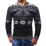 Itooh  Cross Border Supply from Europe and America, Men's Thick Knitted Sweater, Oversized Pullover, Warm Autumn and Winter Christmas D