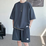 ITOOH Soft Boy Sweatshirt & Sweatshorts Two Piece Set