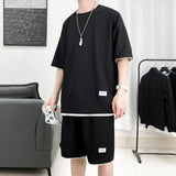 ITOOH Soft Boy Sweatshirt & Sweatshorts Two Piece Set