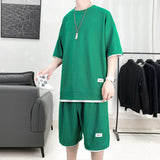 ITOOH Soft Boy Sweatshirt & Sweatshorts Two Piece Set