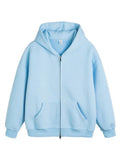 ITOOH Solid Color Hooded Sweatshirt