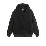 ITOOH Solid Color Hooded Sweatshirt