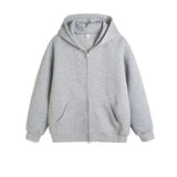 ITOOH Solid Color Hooded Sweatshirt