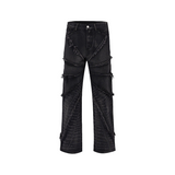 ITOOH Spider Black Denim Jeans