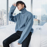 Itooh Thickened Twist Turtleneck Sweater