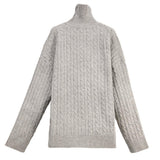 Itooh Thickened Twist Turtleneck Sweater