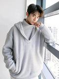 ITOOH Turtleneck Hooded Casual Sweatshirt