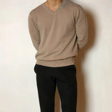 Itooh V-neck Long-sleeved Bottoming Sweater