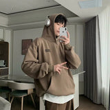 ITOOH Velvet Fleece Hooded Thickened Sweatshirt