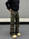 ITOOH Zipper Camouflage Cargo Pants