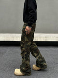 ITOOH Zipper Camouflage Cargo Pants