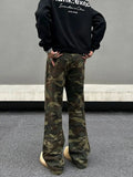 ITOOH Zipper Camouflage Cargo Pants