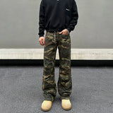 ITOOH Zipper Camouflage Cargo Pants