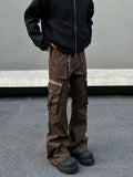 ITOOH Zipper Pockets Casual Cargo Pants