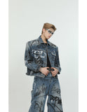 Itooh Heavy Design Graffiti Denim Suit