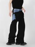 Itooh Drapey Loose Pants with Patchwork Design